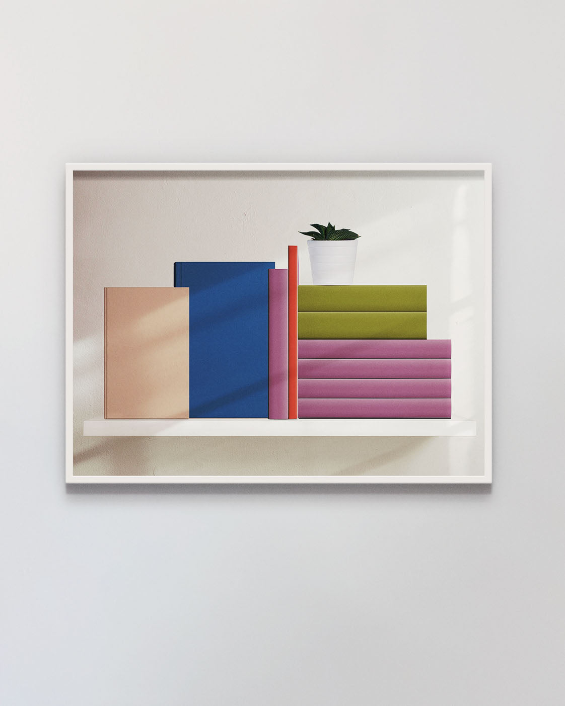 framed Custom Bookshelf Decor Wallart